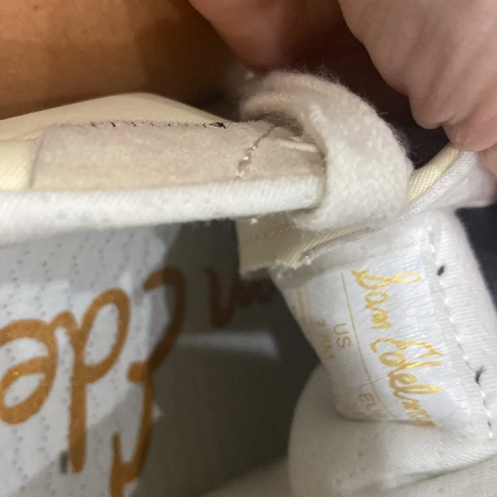 Sam Edelman Cream and Tan Retro Sneakers - Picture 4 of 4